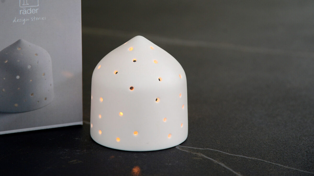 small porcelain lantern