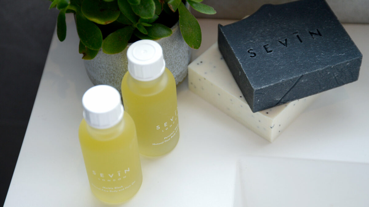 scented body oils and soap bars by Sevin