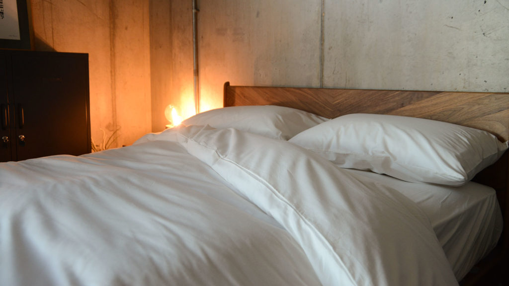 GOTS certified ivory white organic cotton bedding, ethical and natural