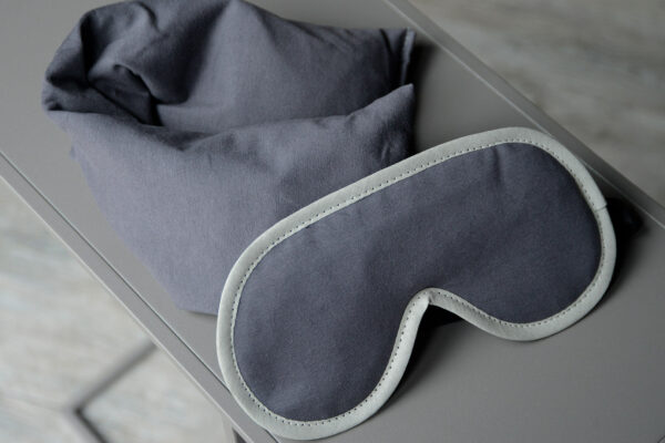 soft jersey neck wrap and eye mask