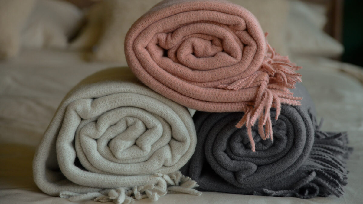 soft knit look throws