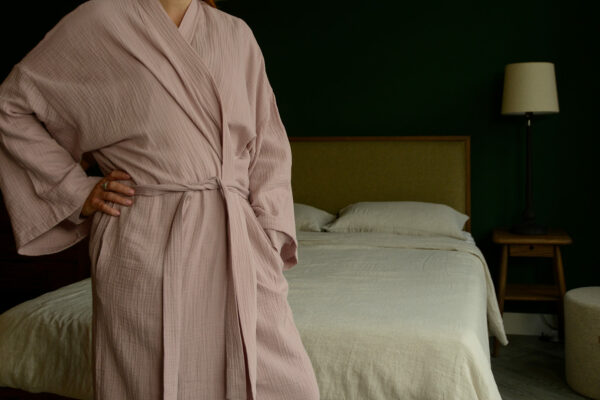 Soft Cotton Kimono Robe