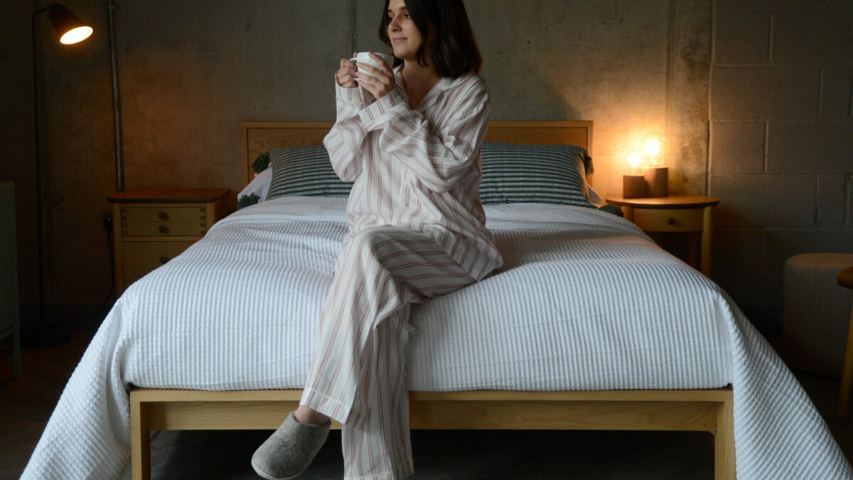 soft red stripe pjs