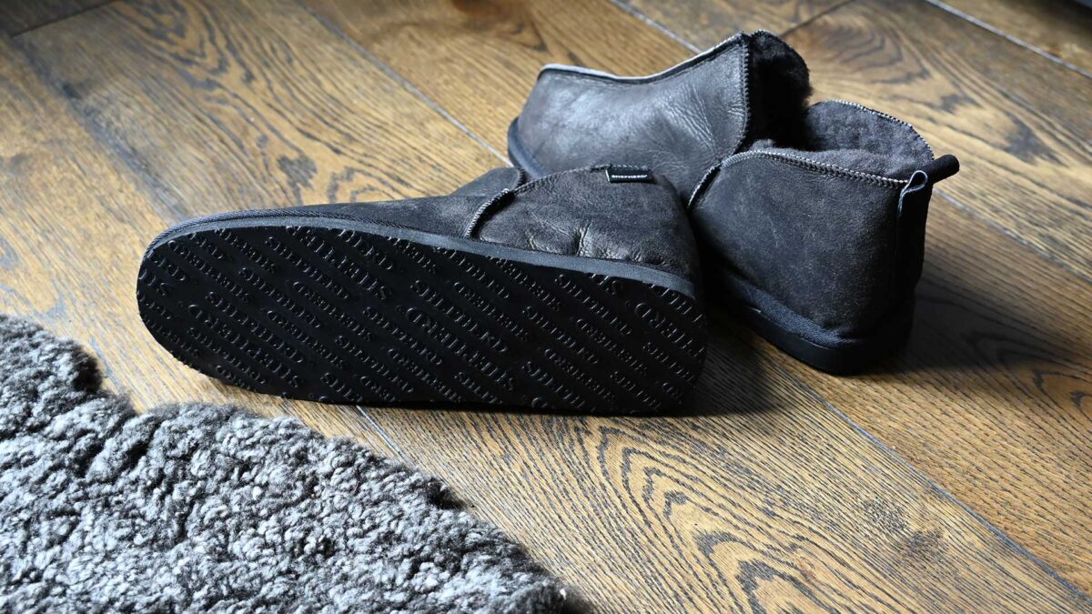 Anton Fleecy Sheepskin Slippers - Image 2