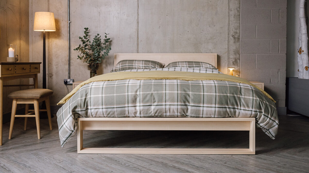 Green Check Brushed Cotton Duvet Set - Image 3