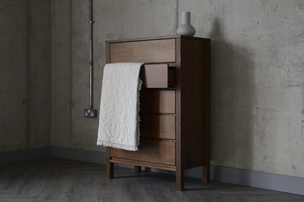 Black Lotus Shaker Collection - Tall Walnut Chest