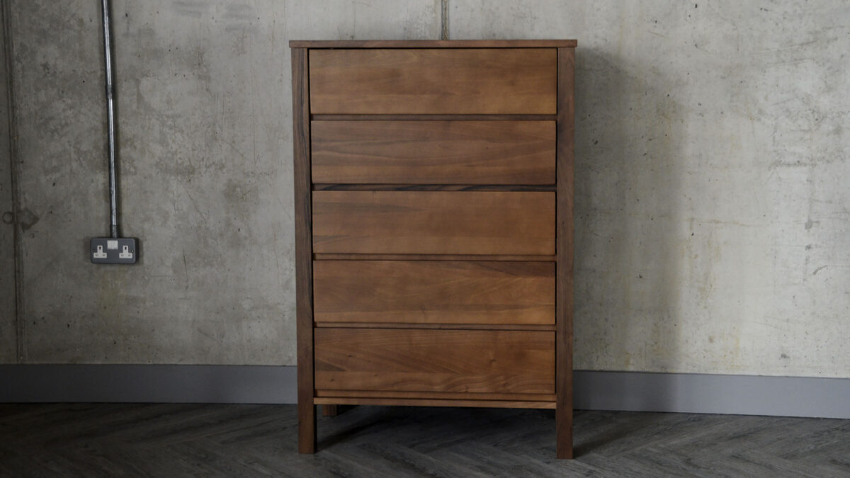 Black Lotus Shaker Collection - Tall Walnut Chest - Image 5