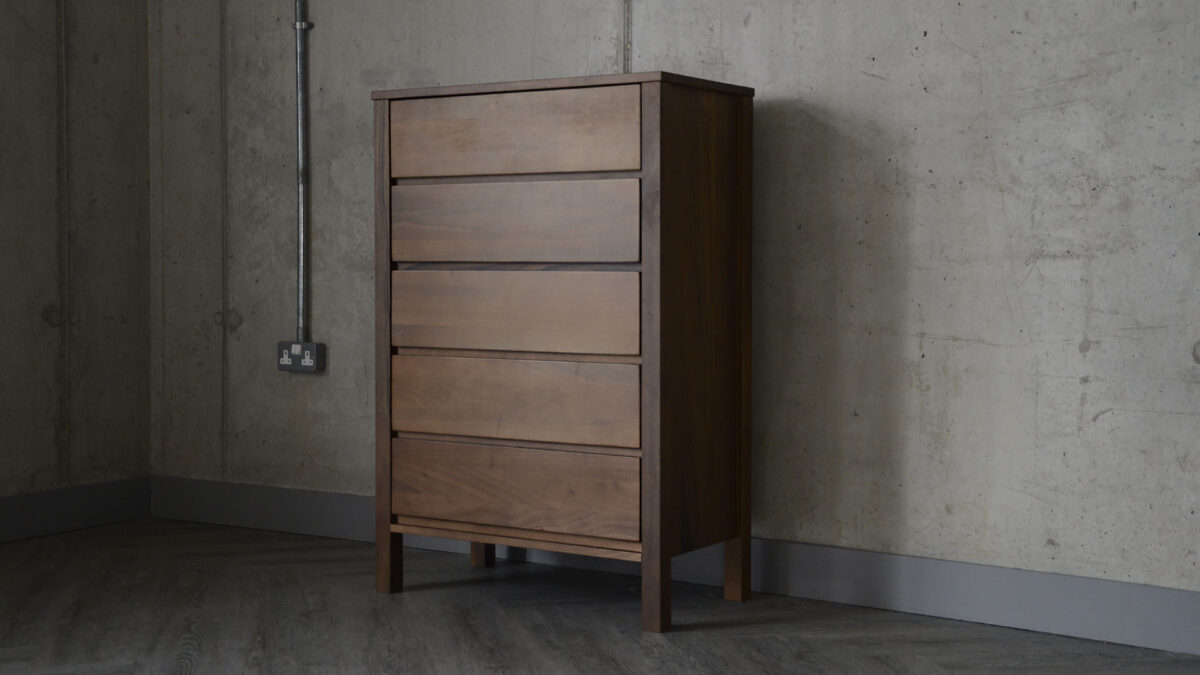 Black Lotus Shaker Collection - Tall Walnut Chest - Image 11