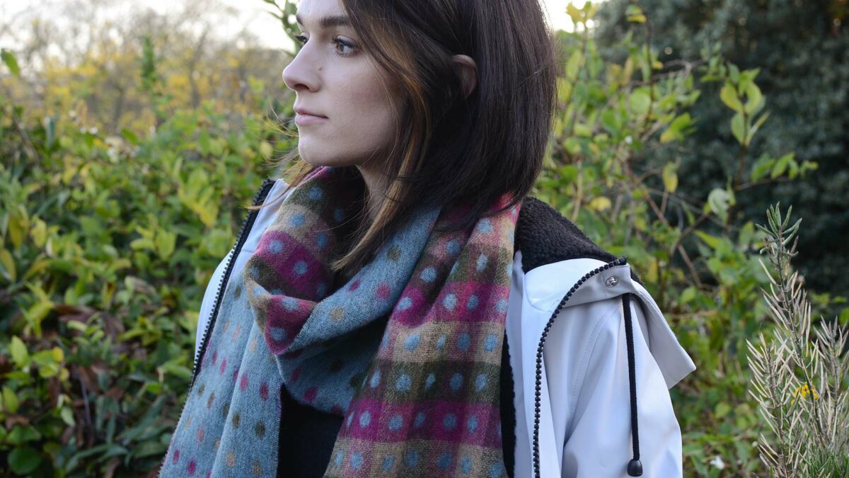 spot-wool-scarf-blue-and-multi-colour