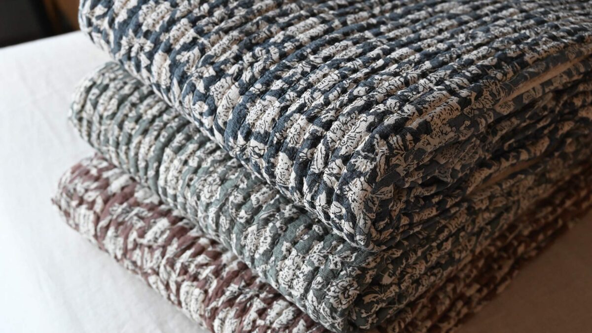Floral Oversized Quilted Throws - Image 2
