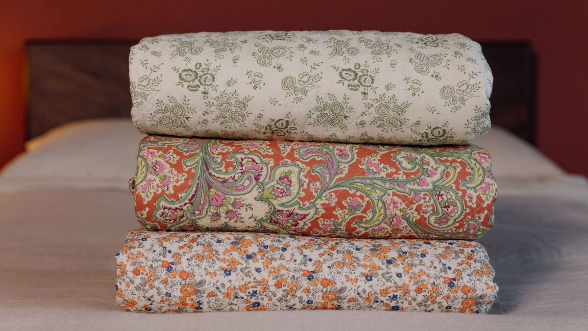 Floral Quilted Throws