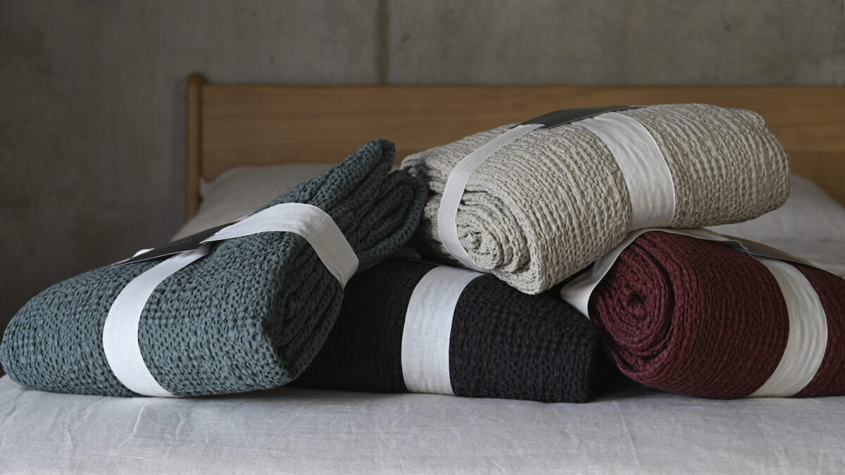 Textured Stonewash Cotton Bedspreads - Image 7