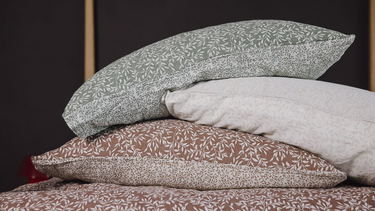 Leaf Pattern Muslin Duvet Cover Set - 3 Colours