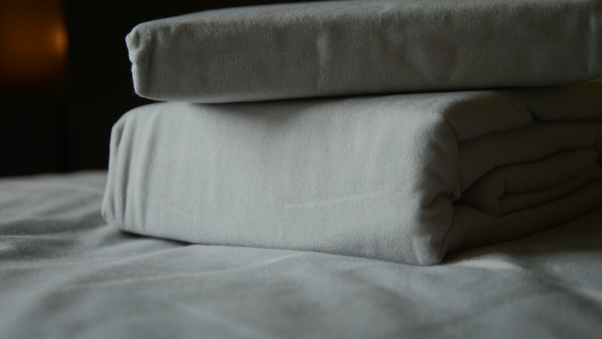 pale grey brushed cotton bedding