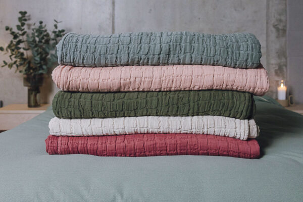 Contemporary Textured Cotton Bedspreads