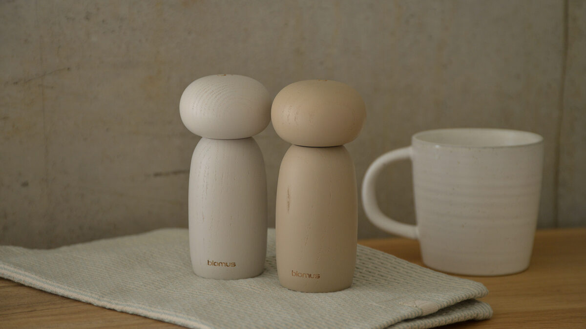 Solid Ash Salt & Pepper Mills Set