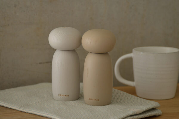 Solid Ash Salt & Pepper Mills Set