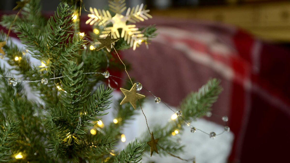 star and bead garlands