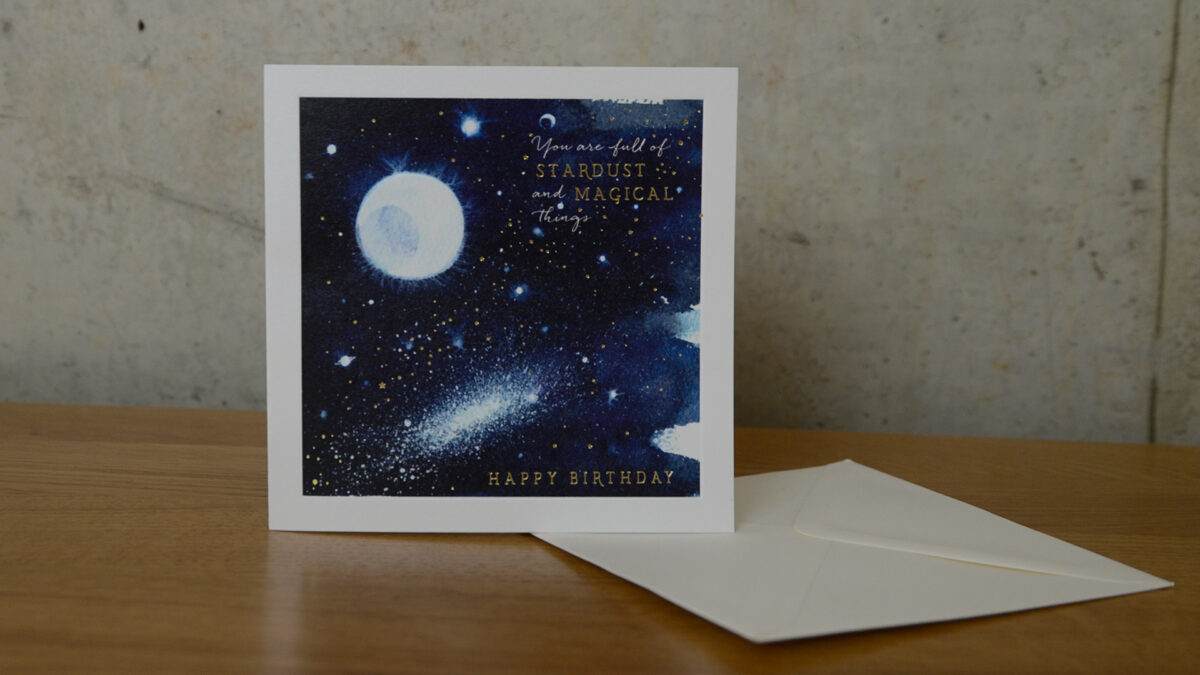 stardust blue card