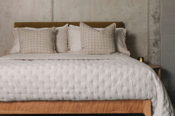 stone quilted bedspread