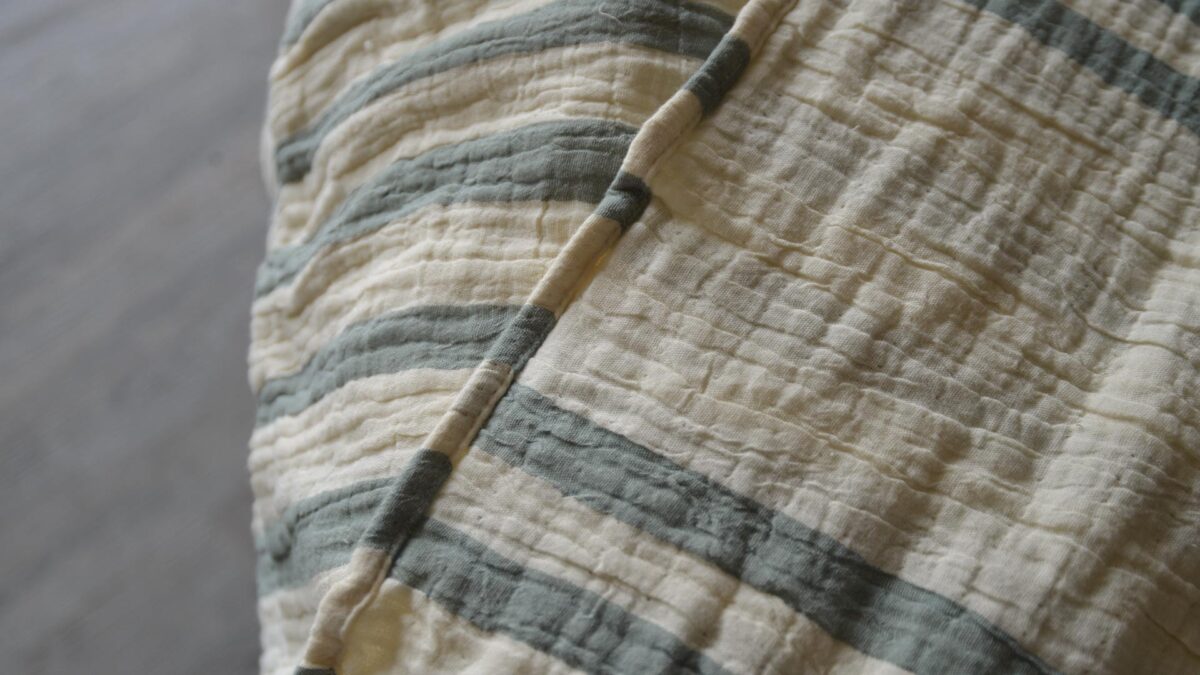 Relaxed Stripe Cotton Bedspreads - Image 2