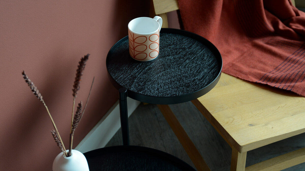 swivel tray table ethnicraft close up small tray
