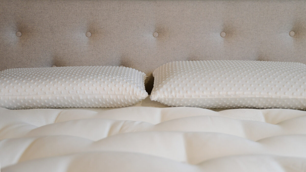 talalay latex pillows low profile left high profile right