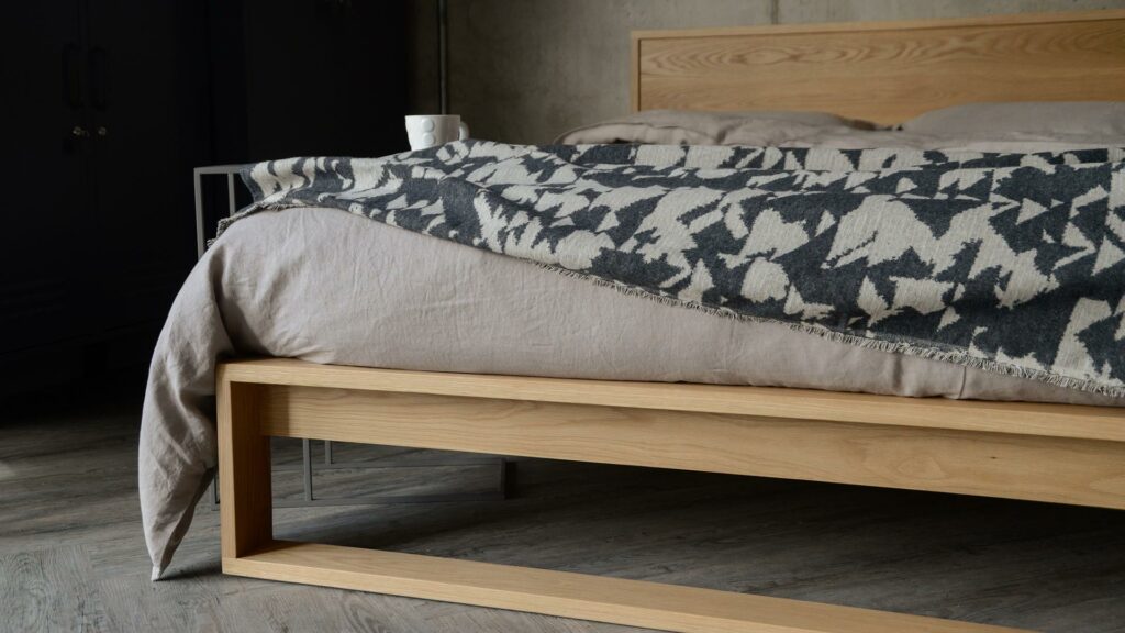 taupe linen and stone and grey throw