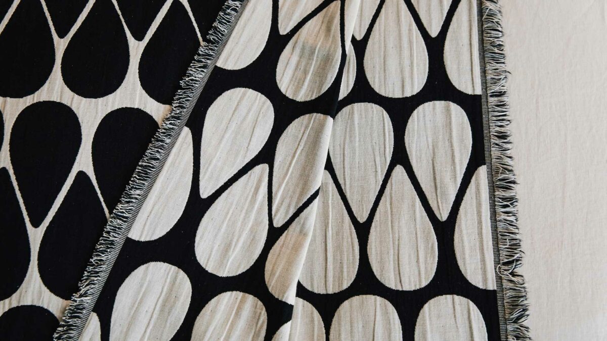 tear drop pattern modern blanket