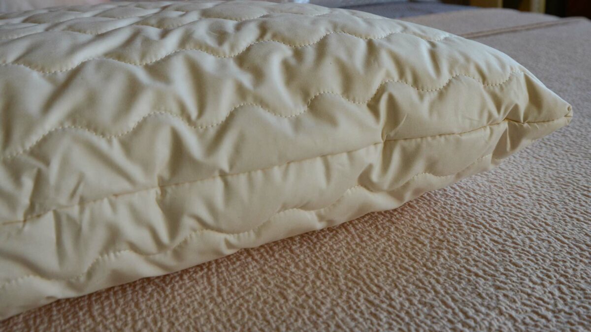 Tencel filled Vegan pillow with organic cotton cover