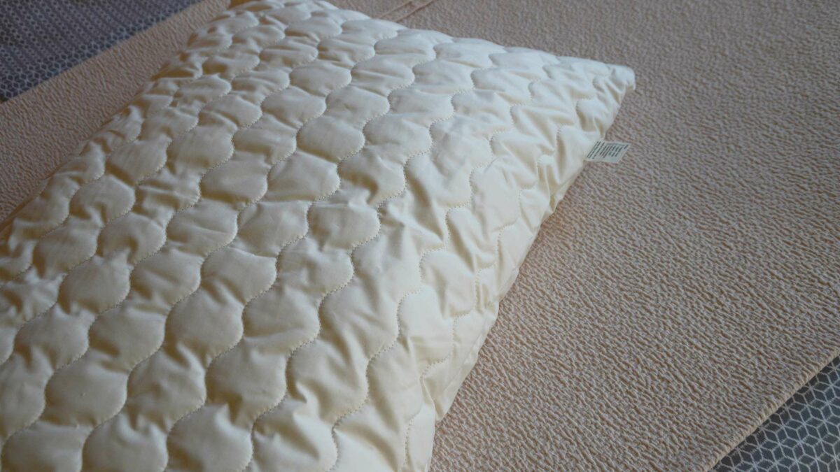 Tencel filled Vegan pillow with organic cotton cover
