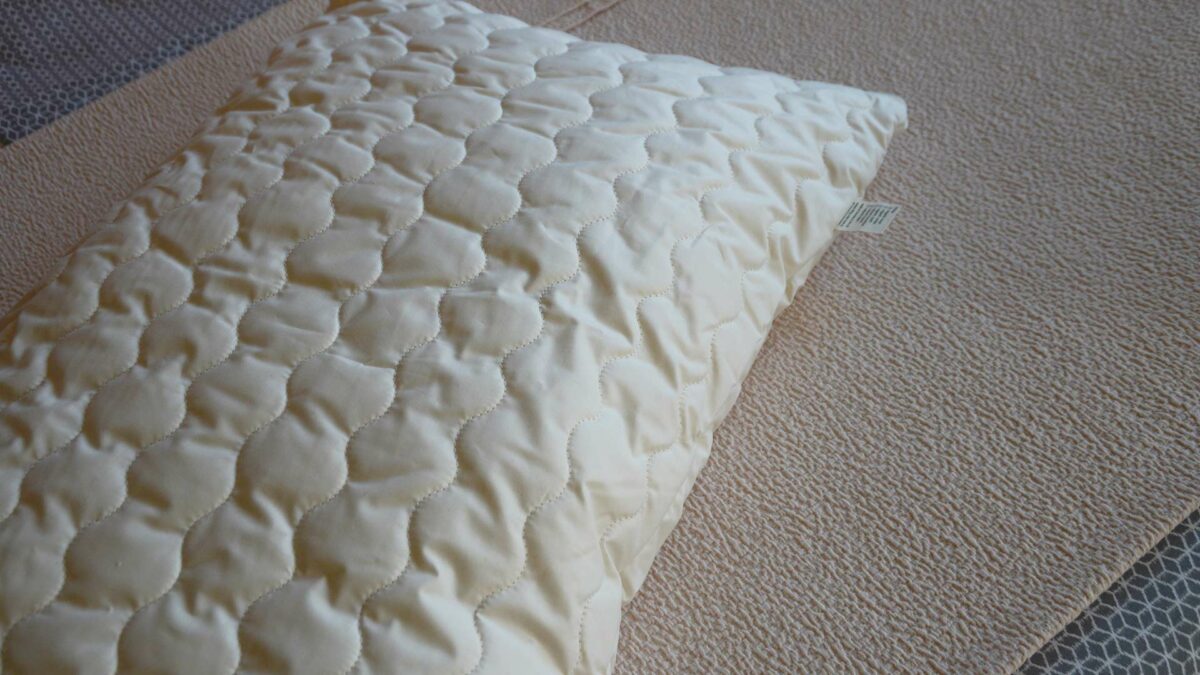 Tencel filled Vegan pillow with organic cotton cover