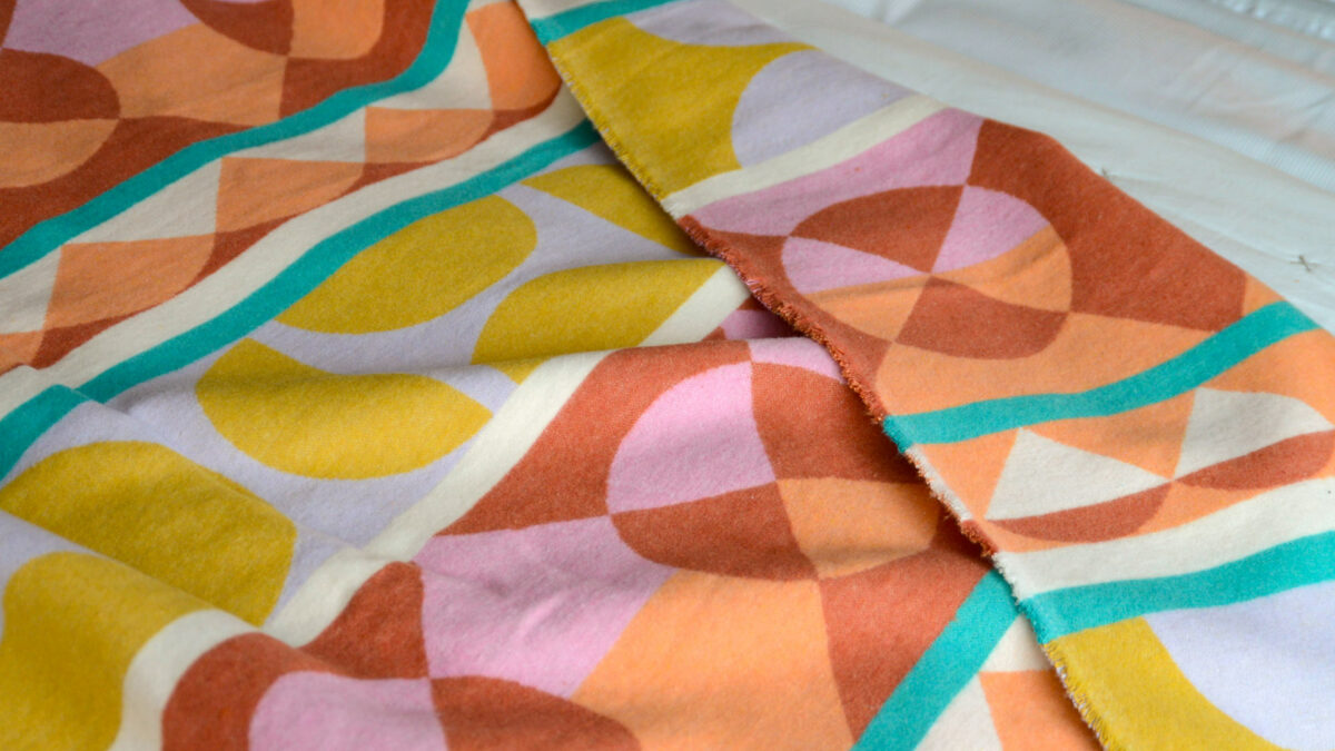 multi colour patterned soft cotton throw