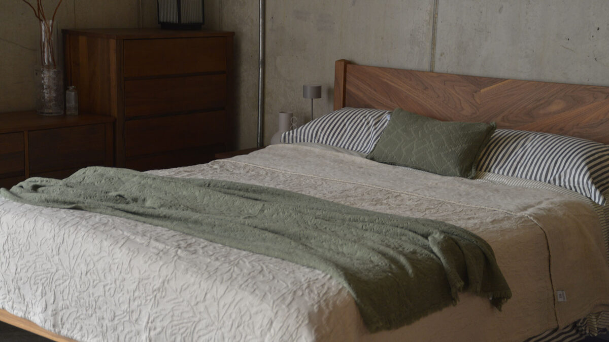 Textured Pattern Cushions - Ecru or Olive - Image 3