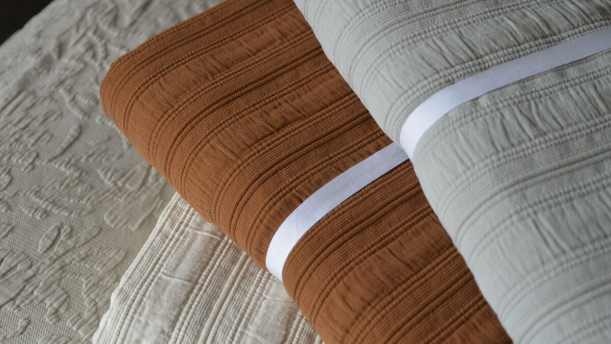 Textured Stripe Pure Cotton Bedspreads - Image 3