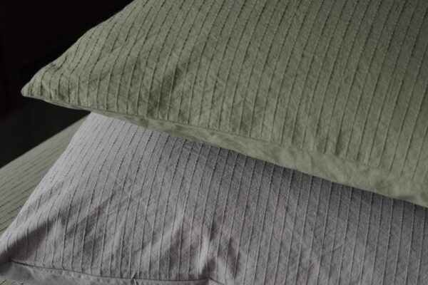 Cotton Stitched Stripe Duvet Sets - 2 Colours