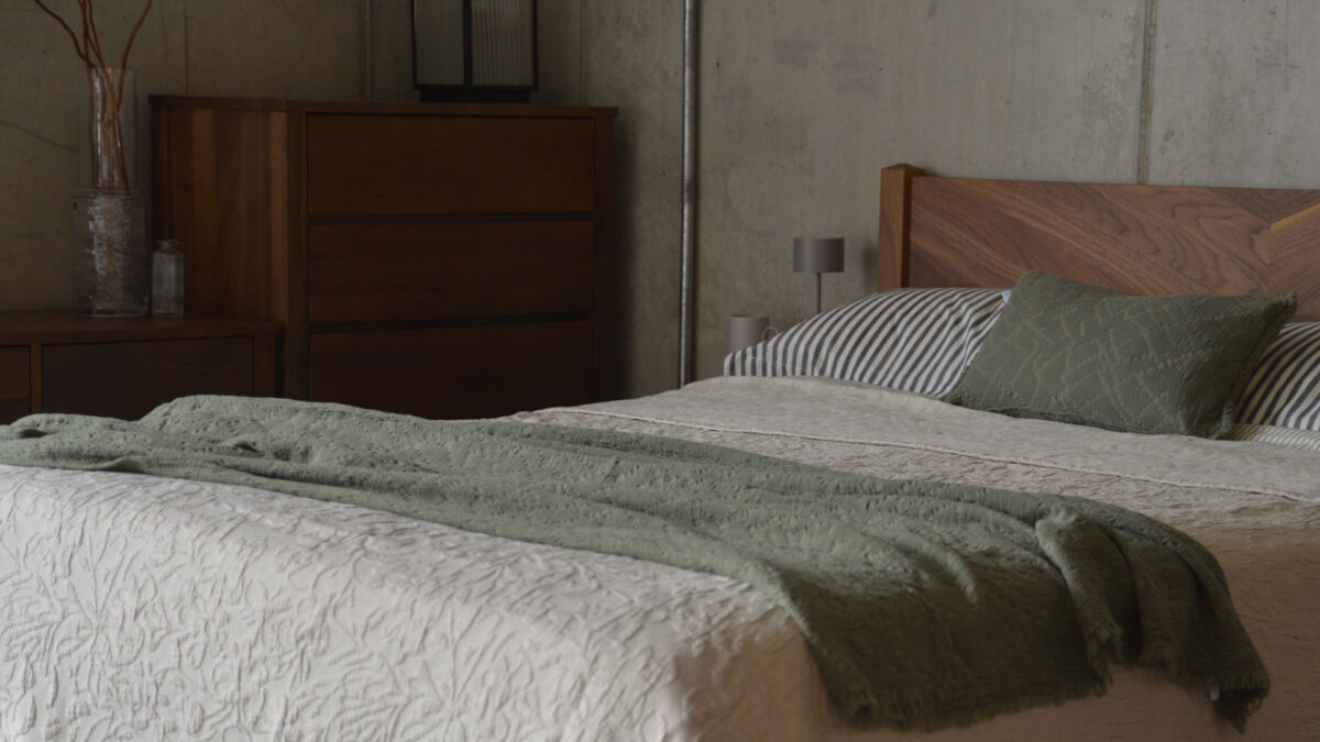 Textured Pattern Cushions - Ecru or Olive - Image 7
