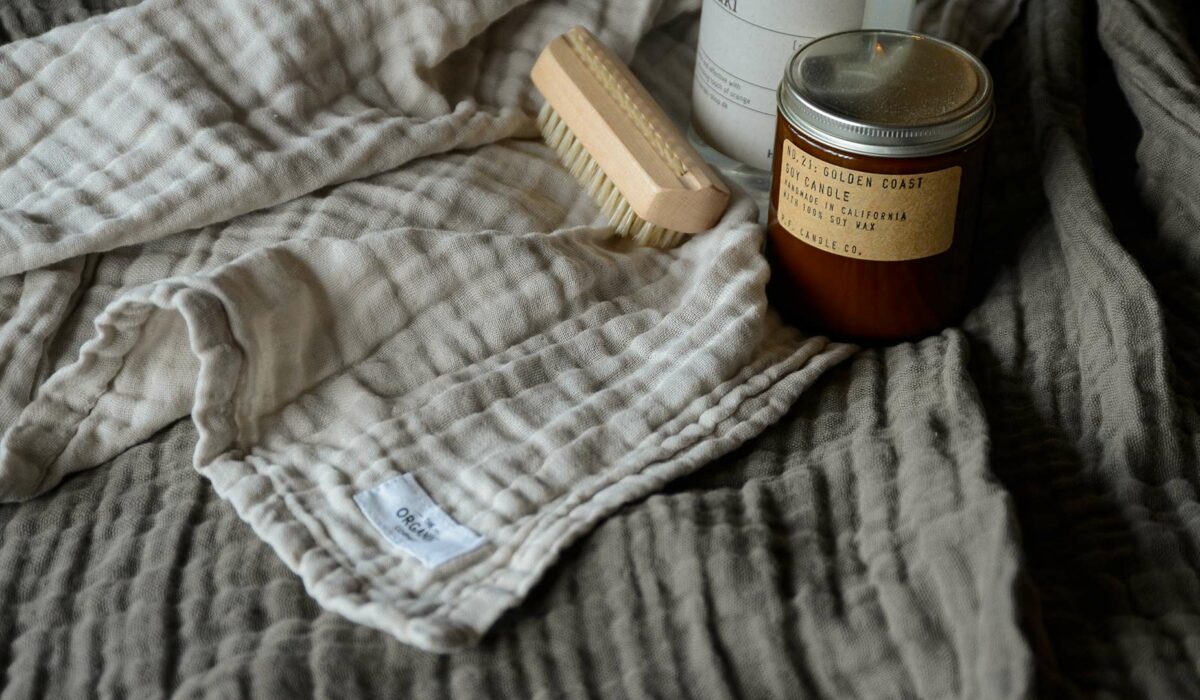 textured towel organic cotton