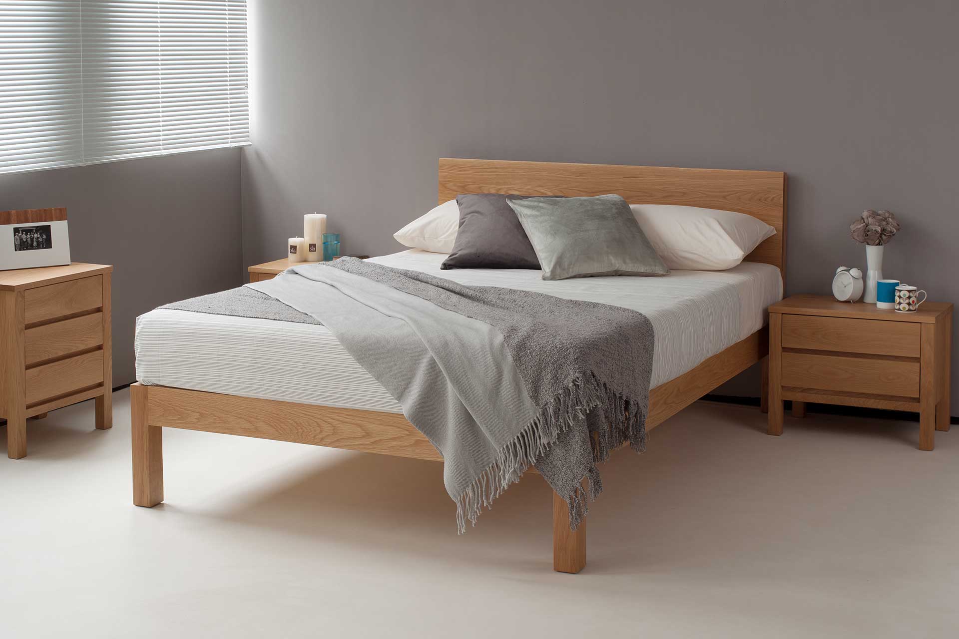 Buy solid discount wood bed