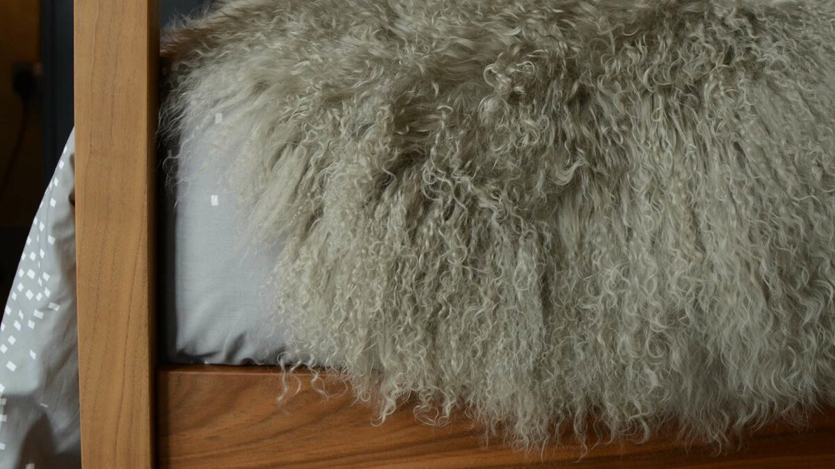 tibetan-sheepskin throw