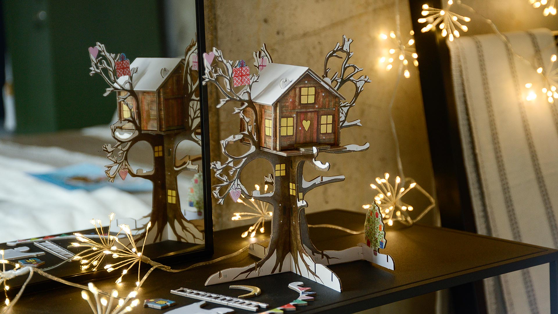 3D Advent Calendar Treehouse Design Natural Bed Company
