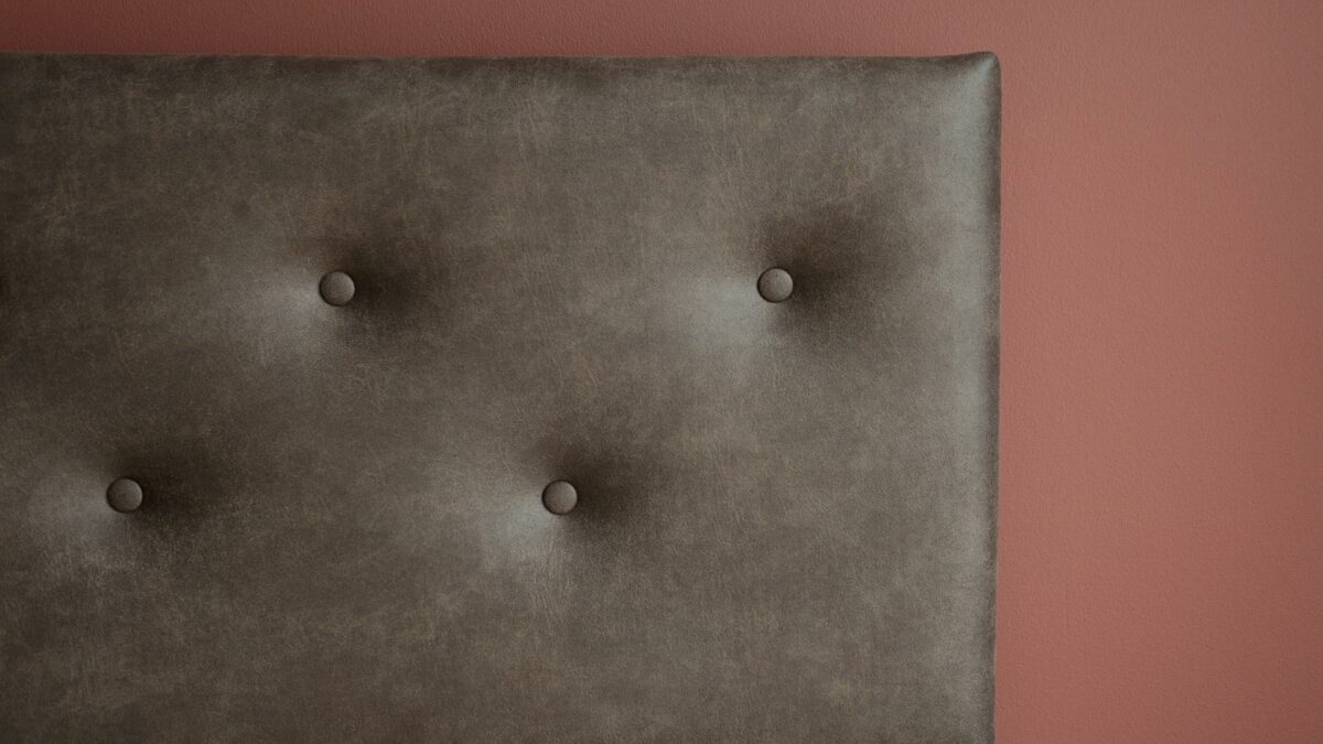 vacquero saddle faux leather buttoned headboard