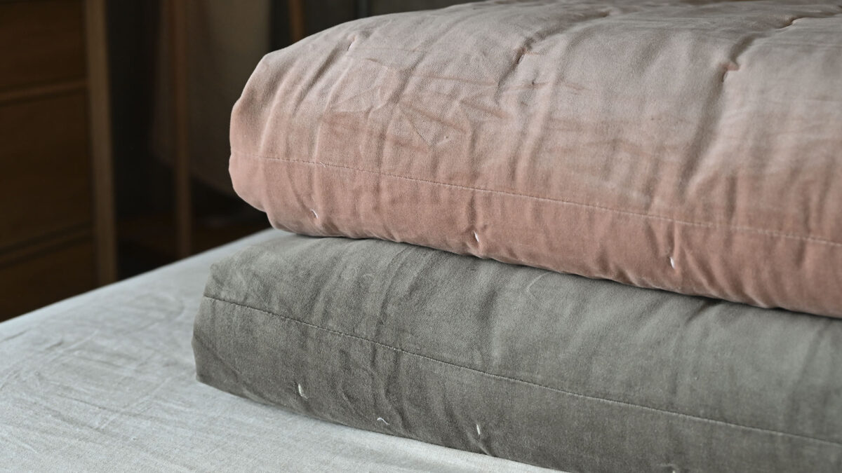 Velvet Bedspread Sets - Rose or Olive - Image 12