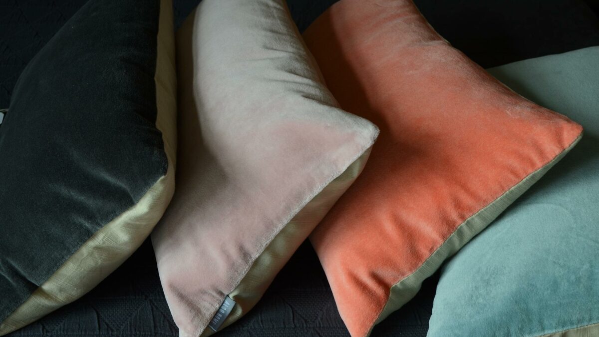 cotton velvet cushions