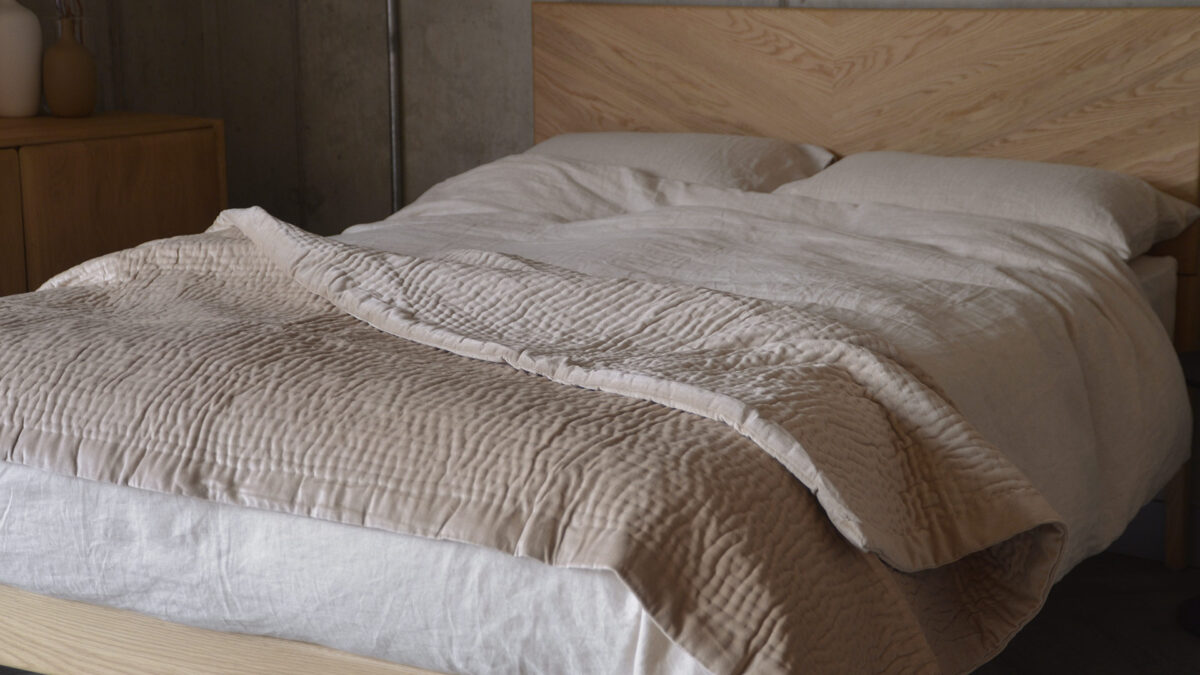 Stitched Velvet Bedspreads - 3 Colours - Image 3