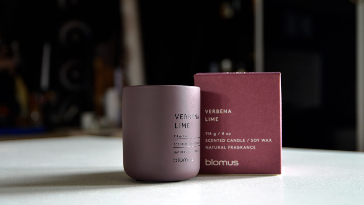 verbena lime scented candle small