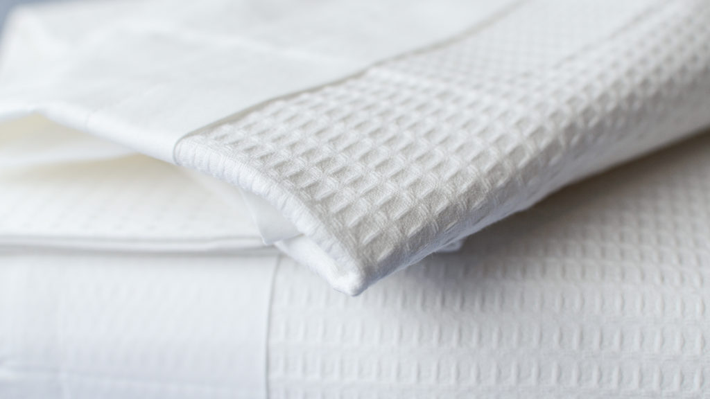 waffle cotton bedding