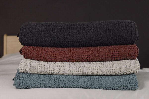 Textured Stonewash Cotton Bedspreads