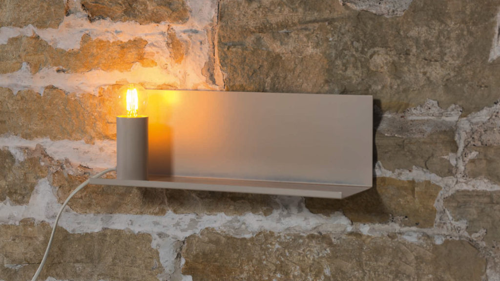 wall-shelf with lamp-soft-white