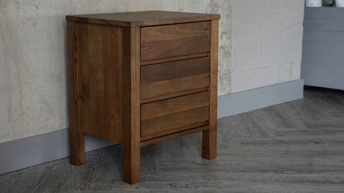 Shaker - Walnut Bedside Drawer Unit - Image 9